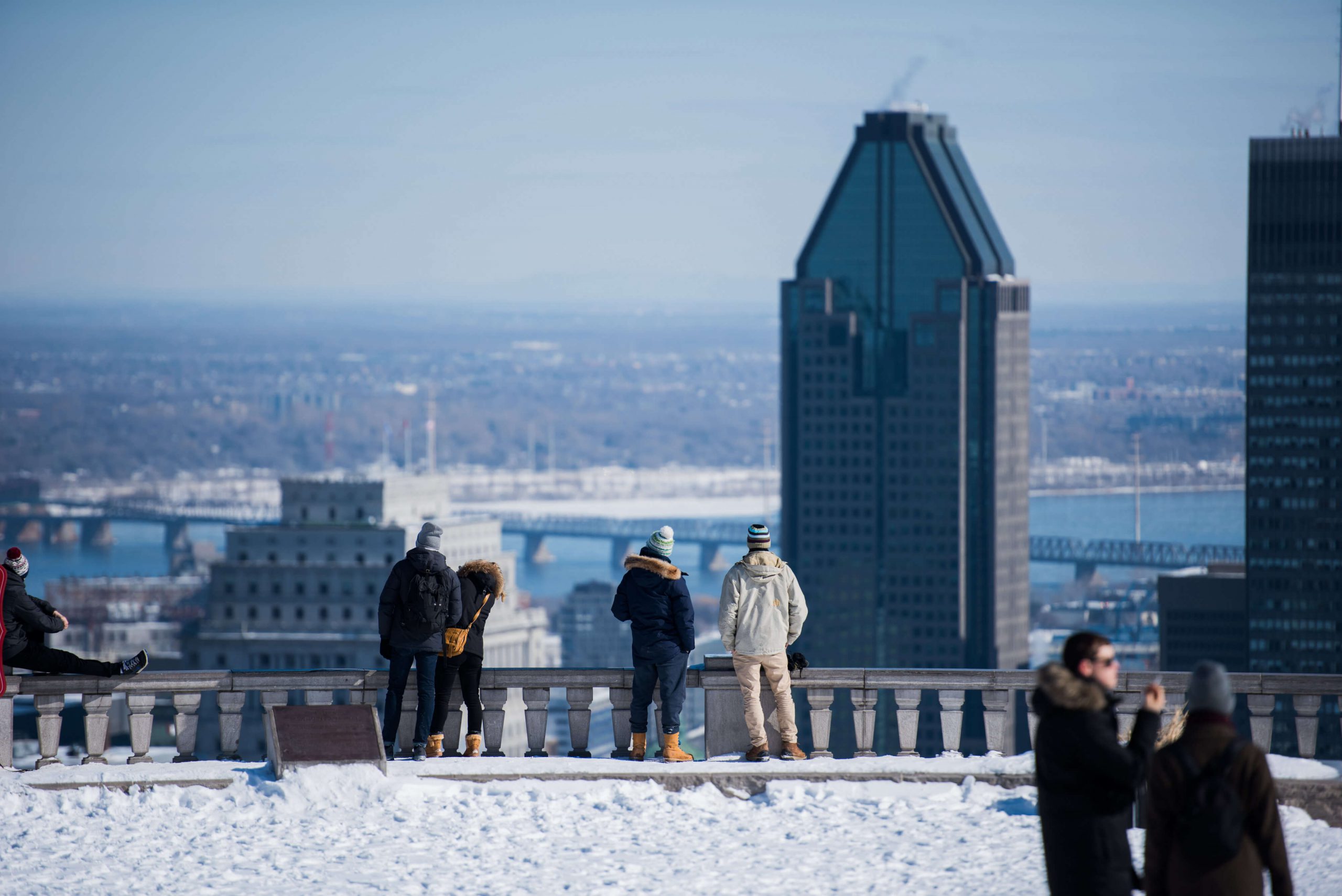 Belvédère Kondiaronk sur le mont Royal à Montréal